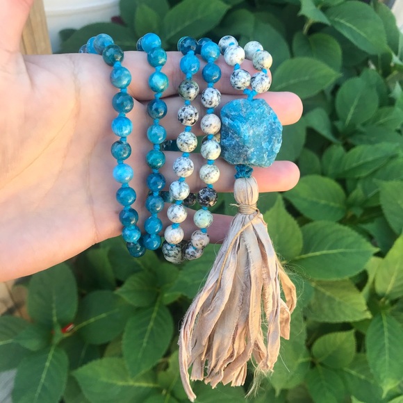 Handmade 108 Bead Intuition Mala Necklace - Picture 6 of 8